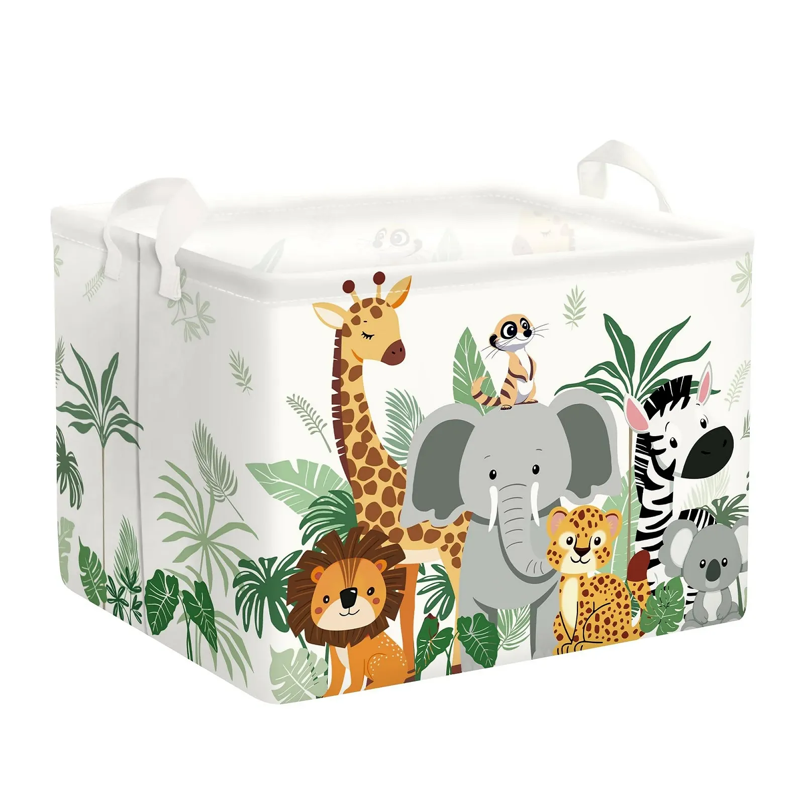 Корзина для игрушек HUUMONSS Tropical Animals для детей, складная, для мальчиков и девочек, 36 л, фото №1 Корзина для игрушек HUUMONSS Tropical Animals для детей, складная, для мальчиков и девочек, 36 л, фото №1