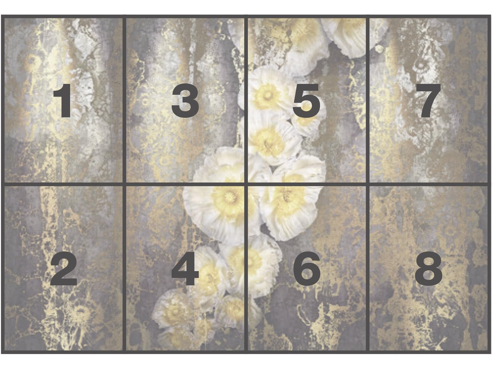 Фотообои Komar 8-963 Serafina Цветочные Желтый 368 x 254 см 8 частей, фото №4 Фотообои Komar 8-963 Serafina Цветочные Желтый 368 x 254 см 8 частей, фото №4