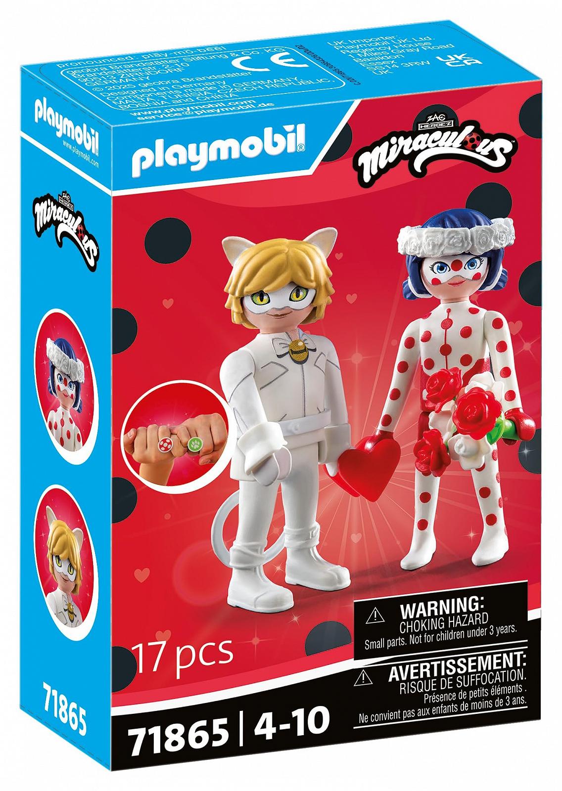 Игрушка PLAYMOBIL Miraculous Ladybugs & Cat Noirs Wedding, от 4 лет, набор с фигурками и аксессуарами, 71865, фото №1