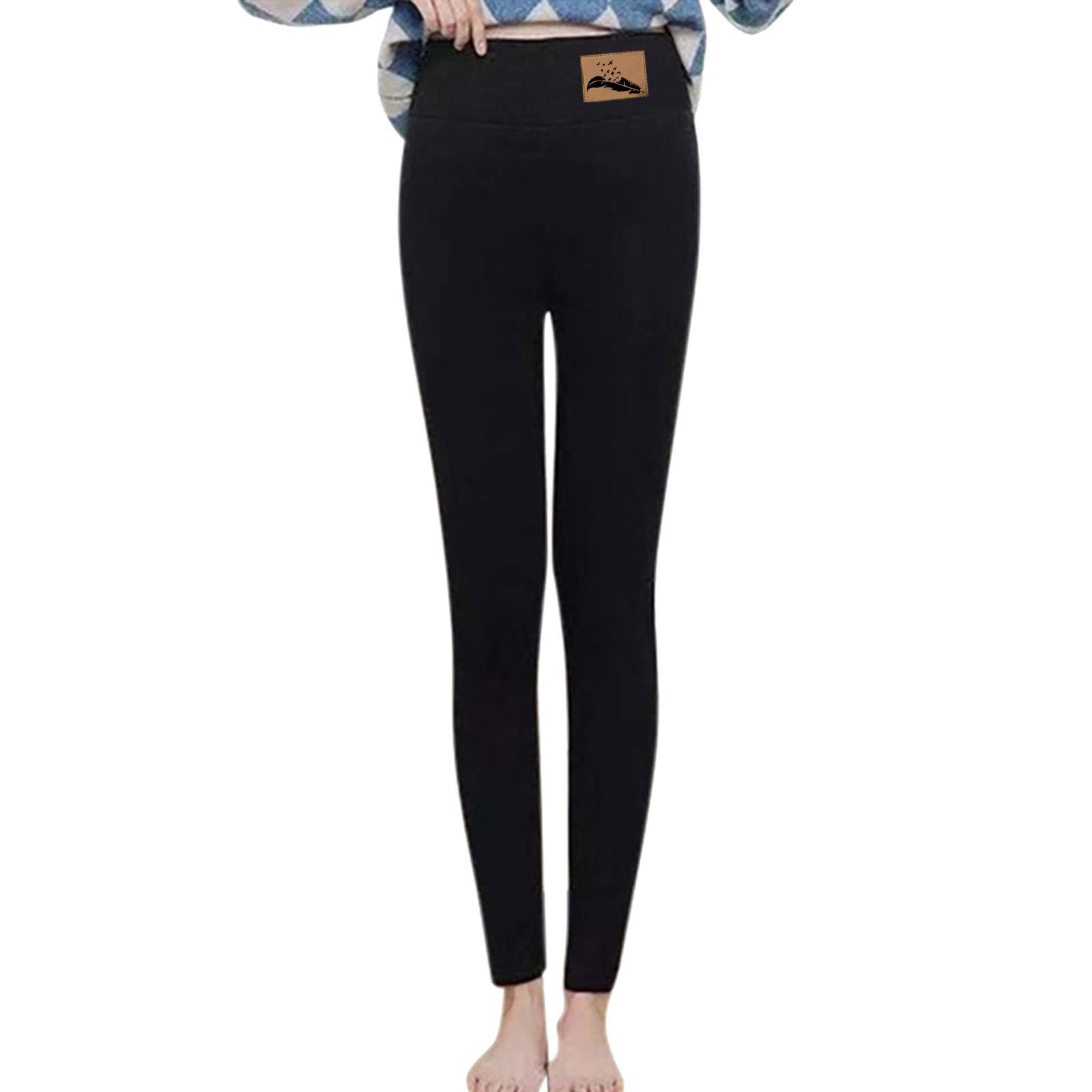 Легінси Kwatieh Nur Die Warm Transparent Inner Fleece XS S Прозорі колготки з флісом Для жінок, Легінси з високою талією, Термобілизна на флісі Для жінок, на підкладці, фото №1