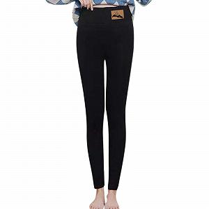 Легінси Kwatieh Nur Die Warm Transparent Inner Fleece XS S Прозорі колготки з флісом Для жінок, Легінси з високою талією, Термобілизна на флісі Для жінок, на підкладці - Фото 1