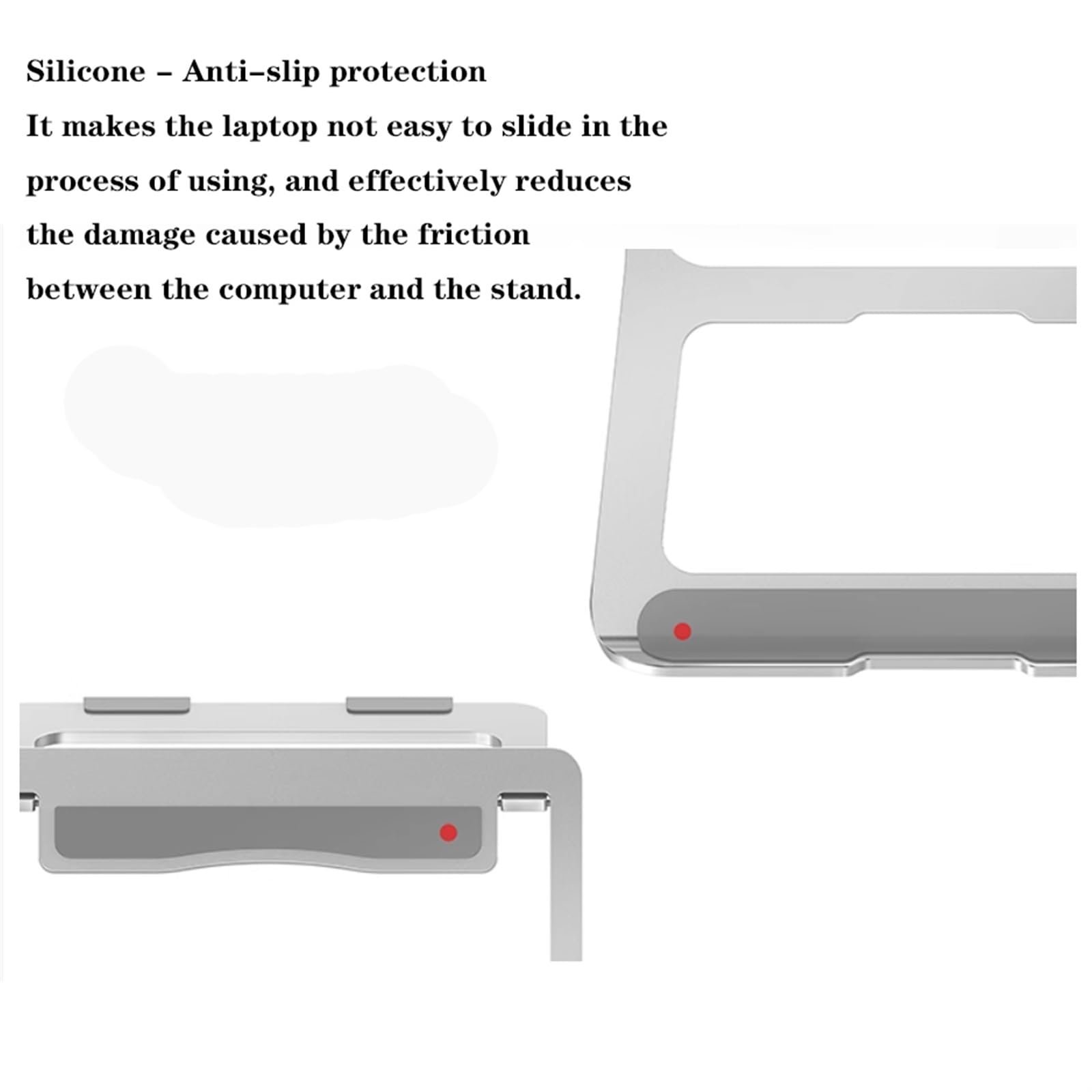 Подставка для ноутбука алюминиевая складная для стола для всех ноутбуков 15,6 дюймов, фото №3 Подставка для ноутбука алюминиевая складная для стола для всех ноутбуков 15,6 дюймов, фото №3