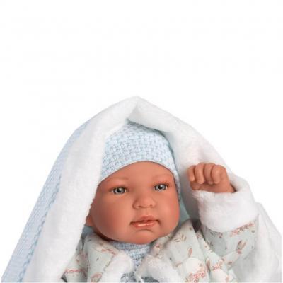 Пупс LLORENS плачущий Tino con toquilla 44 см 84437, фото №4