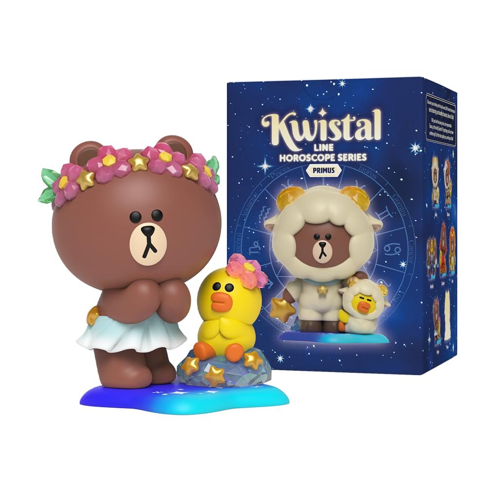 Фигурки Mighty Jaxx Line Friends Horoscope Kwistal Fwenz Primus Series, набор из 6 штук, фото №7