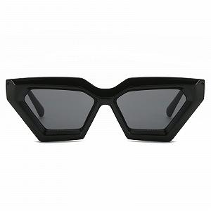 Вінтажні сонцезахисні окуляри котяче око LJCZKA для жінок і чоловіків, плоскі зверху synthetic.ua - Фото 1