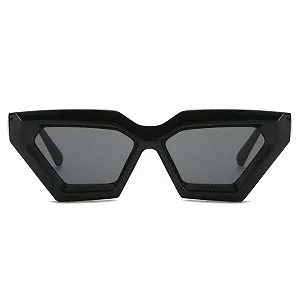 Вінтажні сонцезахисні окуляри котяче око LJCZKA для жінок і чоловіків, плоскі зверху synthetic.ua - Фото 1