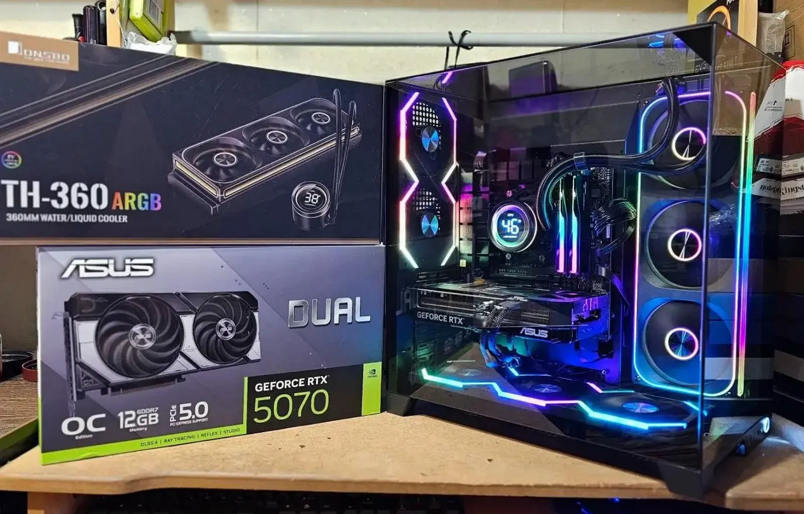 Комп'ютер AMD Ryzen 7 7700 5.3 GHZ, RTX 5070 12GB, 32GB DDR5, SSD M.2 1TB, фото №2