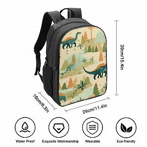 Ранець DPEOANEBN Dinosaur для хлопчиків та дівчаток підлітків, 40x28x16 см synthetic.ua - Фото 1