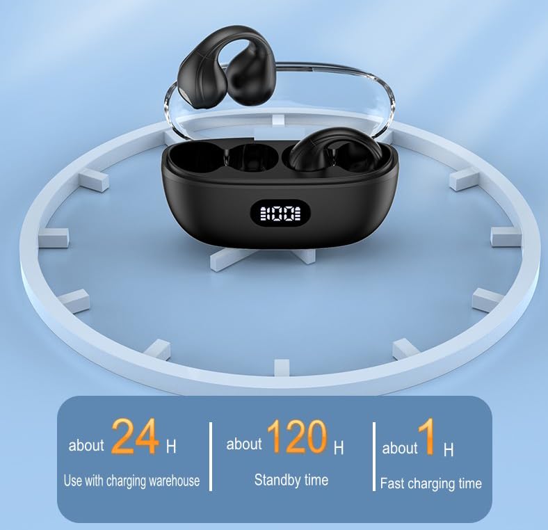 Bluetooth наушники Air Line Bone Sound Sports Clip On Earphones V5.3 Черный, фото №4
