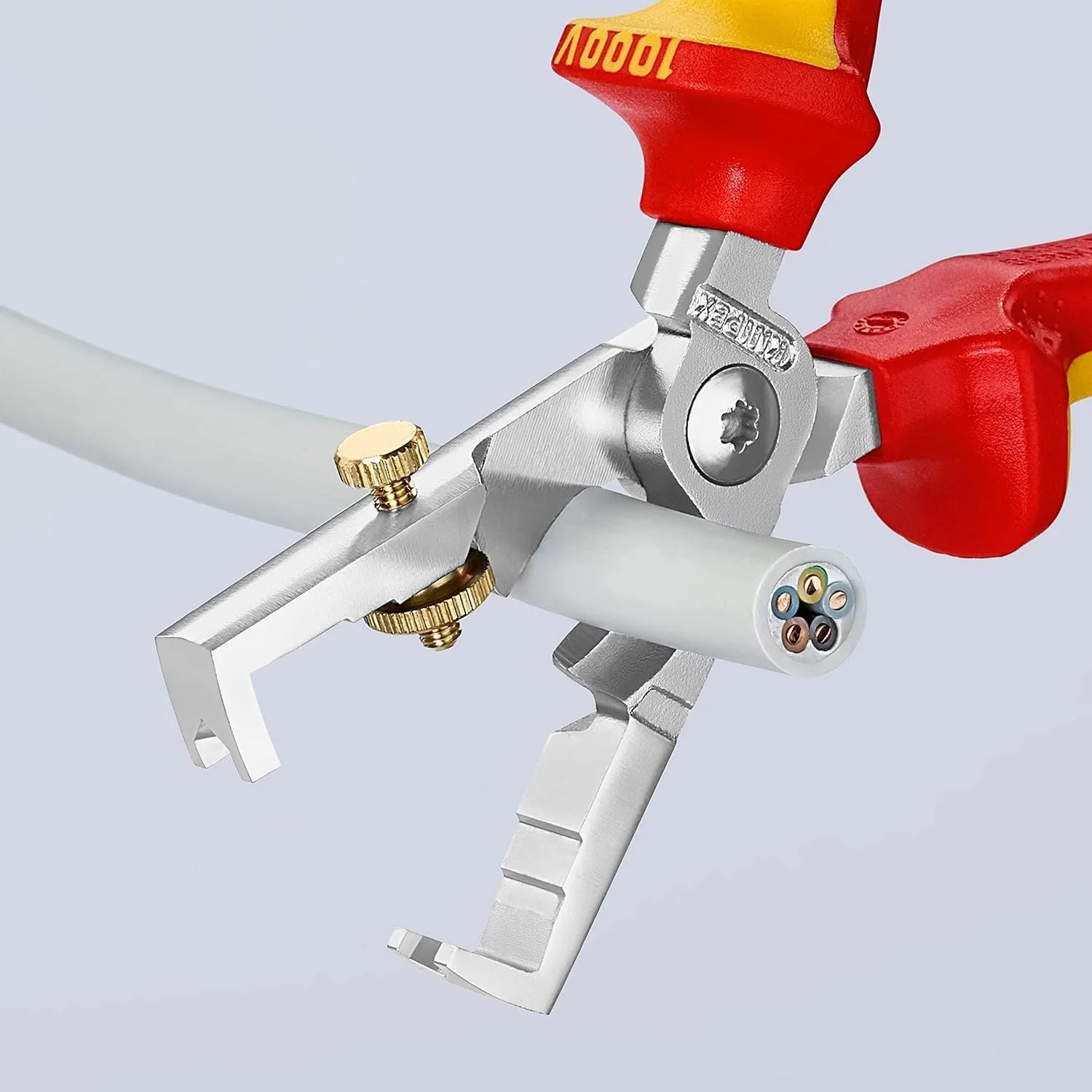 Стриппер-ножницы KNIPEX Strix 13 66 180 SB 180 мм разноцветный VDE, фото №4