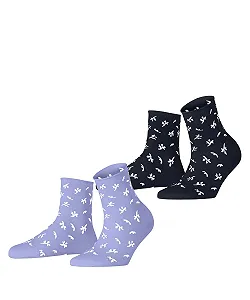 Шкарпетки ESPRIT Twig Жіночі Дихаючі Органічні Бавовняні Зміцнені 2 пари - Фото 1