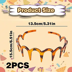 Набор из 2 зигзагообразных обручей на голову synthetic.ua - Фото 1