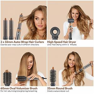 Фен-щетка webeauty 6-in-1 Airstyler High Speed Ion Grey цена на synthetic.ua - Фото 1 Фен-щетка webeauty 6-in-1 Airstyler High Speed Ion Grey synthetic.ua - Фото 1