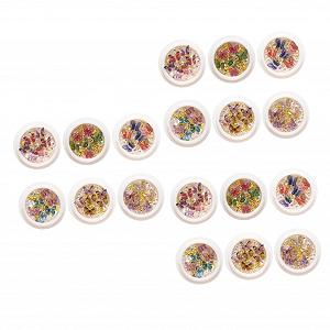 Украшение для ногтей Бабочка Healvian Набор 18 коробок Разные формы - Фото 1