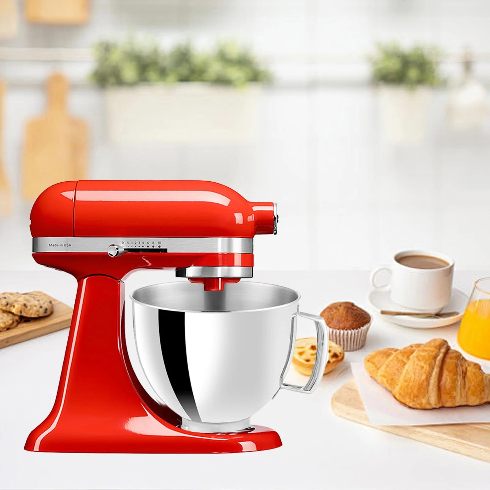 Миска для змішування KitchenAid Classic Artisan 5 QT нержавіюча сталь з ручкою, фото №7