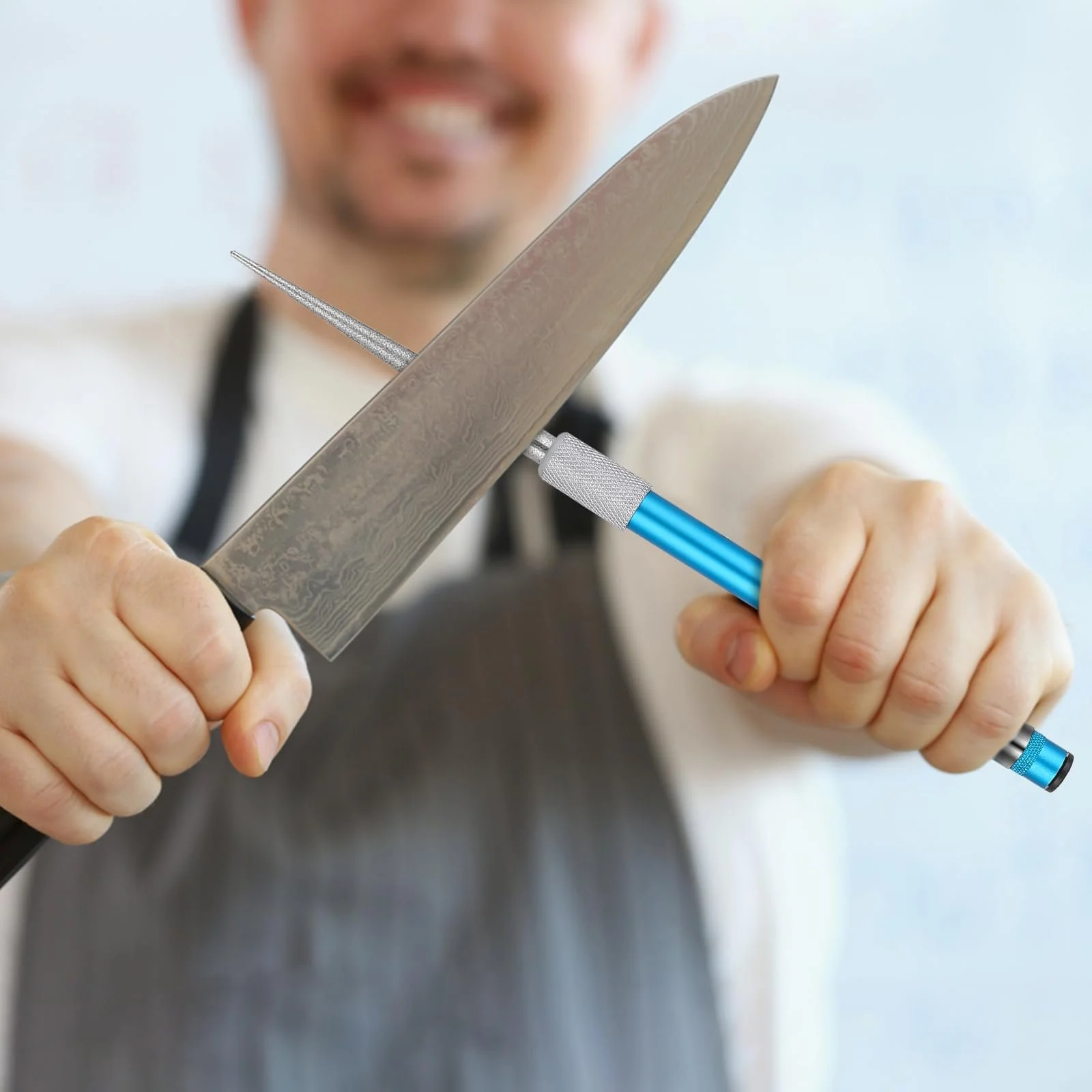 Алмазні точилки для ножів 2 шт. висувний точильний стрижень у формі ручки, фото №7 Алмазні точилки для ножів 2 шт. висувний точильний стрижень у формі ручки, фото №7