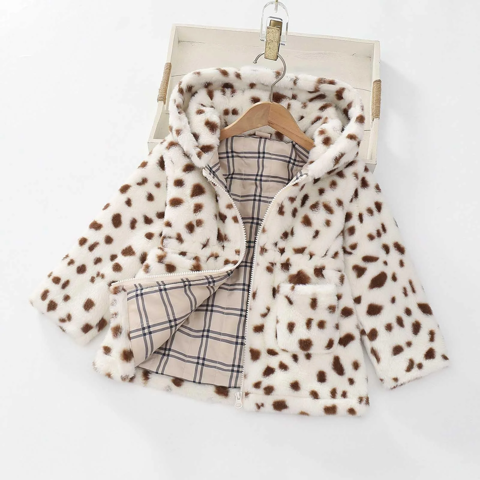 Флісова куртка для дівчаток Outdoor, дитяча куртка, мультяшний візерунок, фото №2