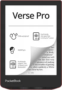 Купити Електронна книга 6" PocketBook Verse Pro PB634 / 16ГБ / Linux / Wi-Fi / Bluetooth / Сенсорний E-Ink екран (1448 × 1072) / Налаштовувана яскравість / Вологозахищеність IPX8 / До 3 тижнів роботи від батареї / Червоний (PB634-3-WW) - Фото 1 Електронна книга 6" PocketBook Verse Pro PB634 / 16ГБ / Linux / Wi-Fi / Bluetooth / Сенсорний E-Ink екран (1448 × 1072) / Налаштовувана яскравість / Вологозахищеність IPX8 / До 3 тижнів роботи від батареї / Червоний (PB634-3-WW) - Фото 1