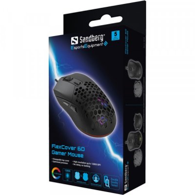 Мышка Sandberg FlexCover 6D Wireless Huano Black (640-28), фото №5
