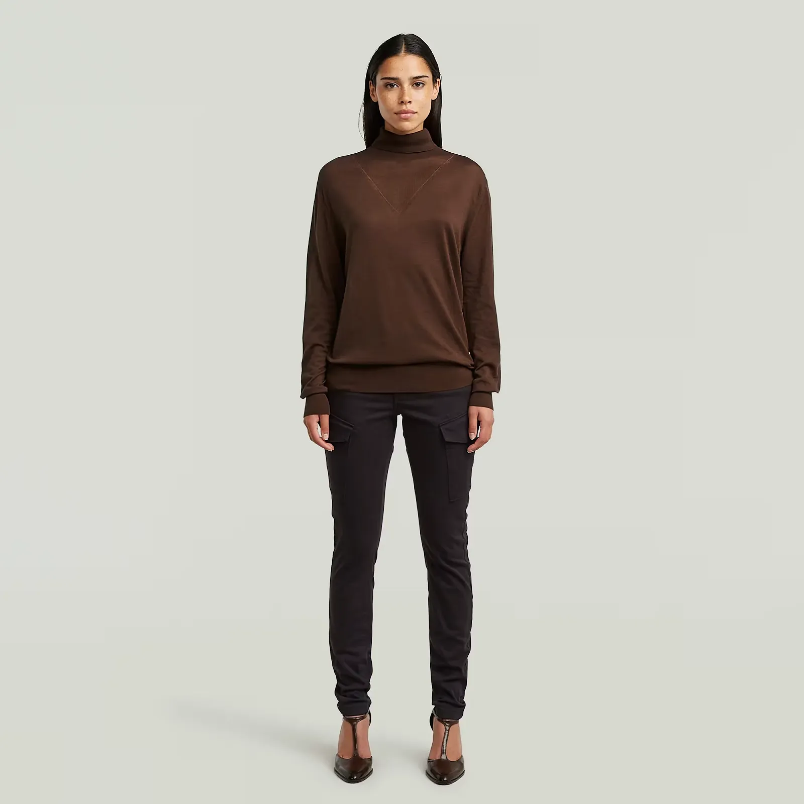 Женский свитер G-Star RAW Core Roll Neck Knit - S, фото №3