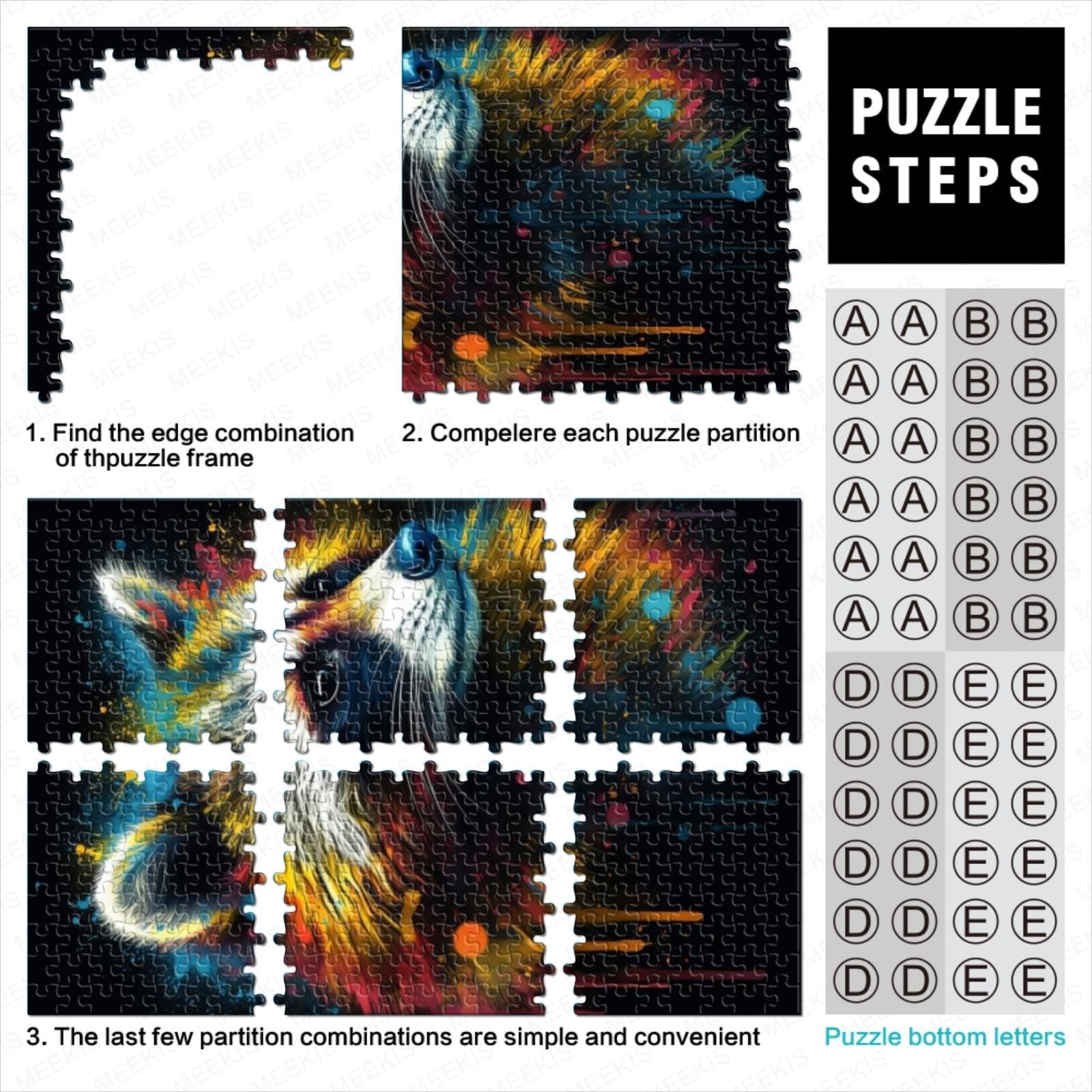 Пазл Racoon Painting 1000 деталей 26 x 38 см картонний, фото №3