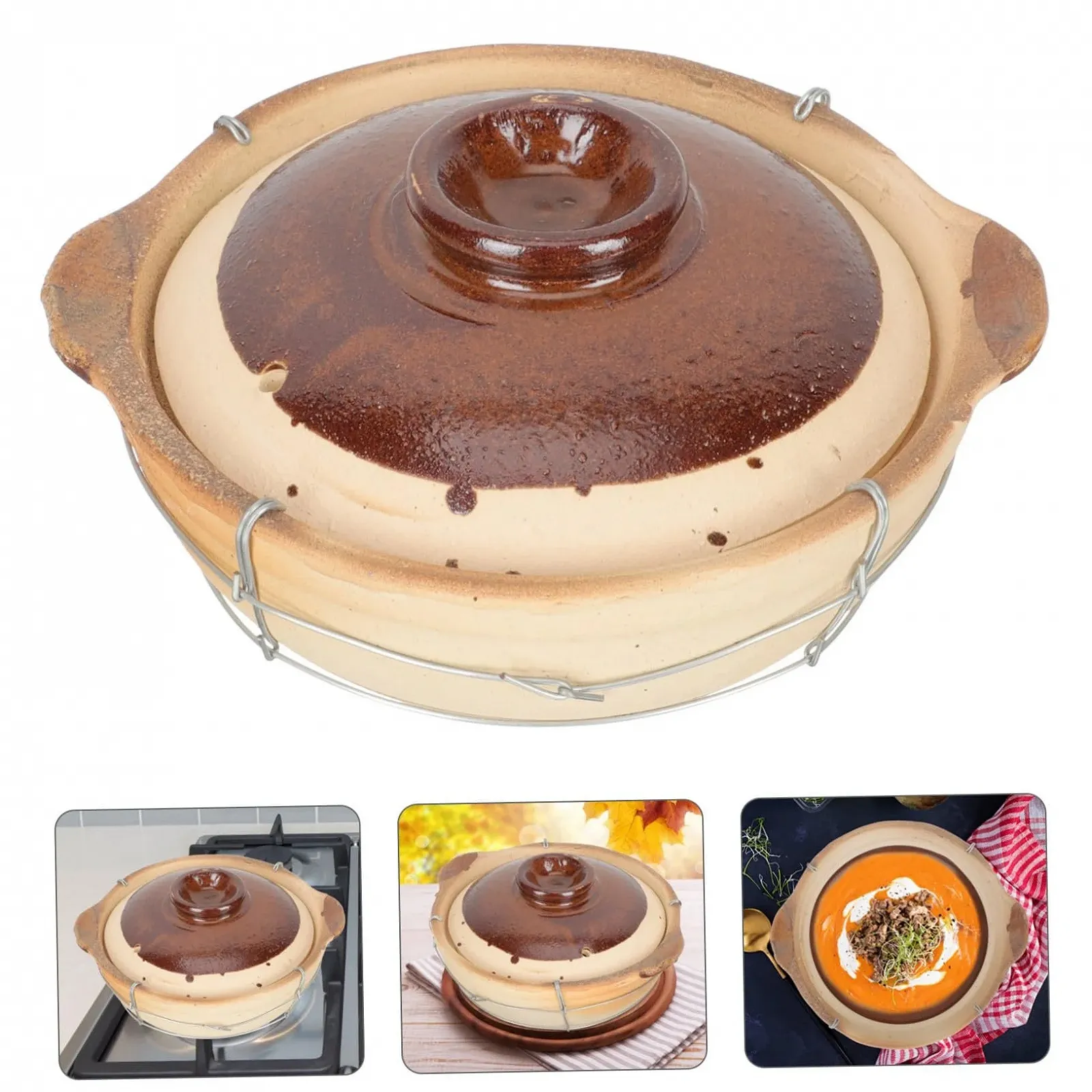 Кастрюля для тушения VALICLUD с ручкой антипригарная для индукции и открытого огня, фото №8