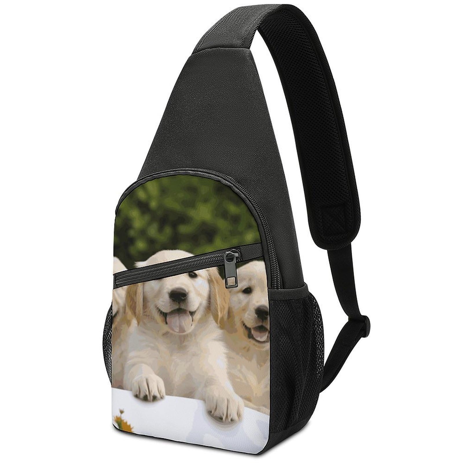 Сумка-слінг Golden Retriever Puppies Style-10 унісекс, фото №1 Сумка-слінг Golden Retriever Puppies Style-10 унісекс, фото №1