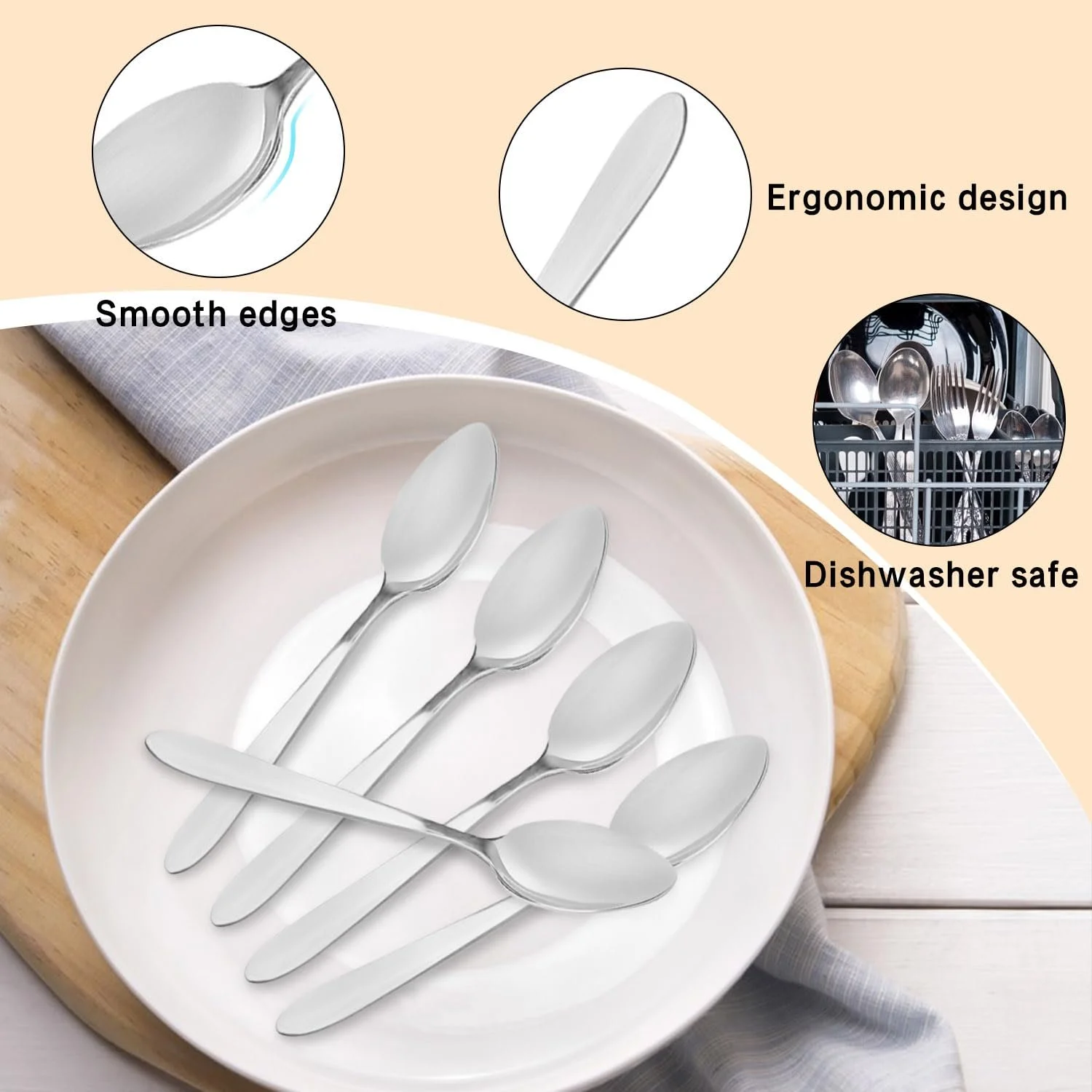 Ложки Чайні, Набір 24 шт, 15 cm, фото №4