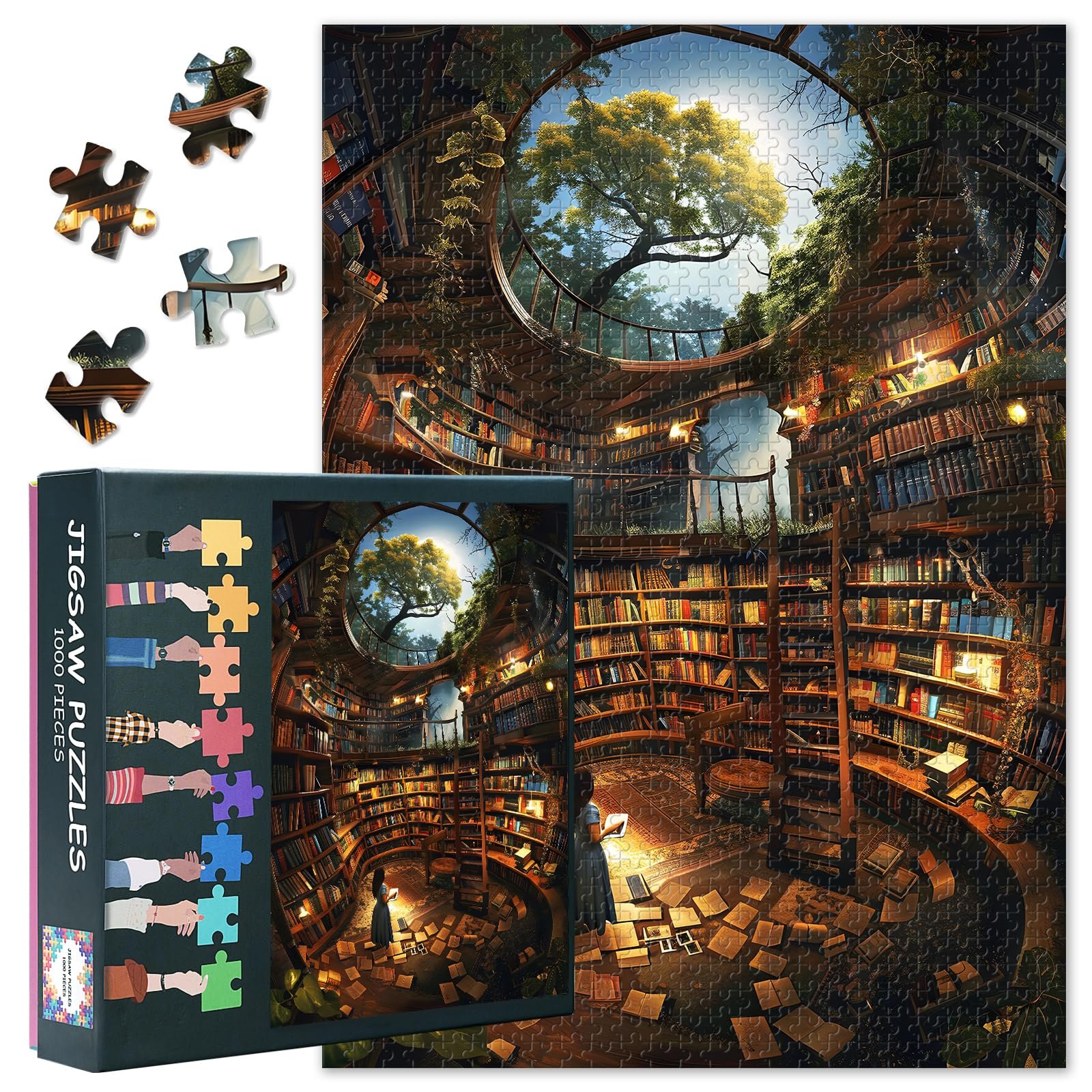 Пазл Bookshelf Series Vintage Library 1000 деталей 70 x 50 см, фото №1