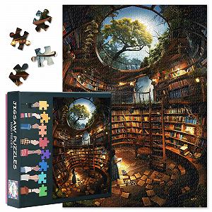 Пазл Bookshelf Series Vintage Library 1000 деталей 70 x 50 см - Фото 1