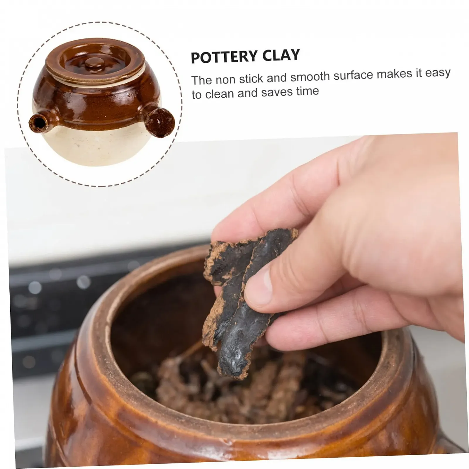 Глиняный горшок традиционный для китайской медицины термостойкий для газа и открытого огня, фото №8
