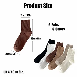 Женские носки (6 пар) для повседневной носки, спортивные, дышащие, белые synthetic.ua - Фото 1