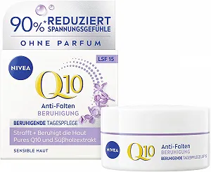 Денний крем NIVEA Q10 Без запаху SPF 15 Екстракт солодки 50 мл - Фото 1