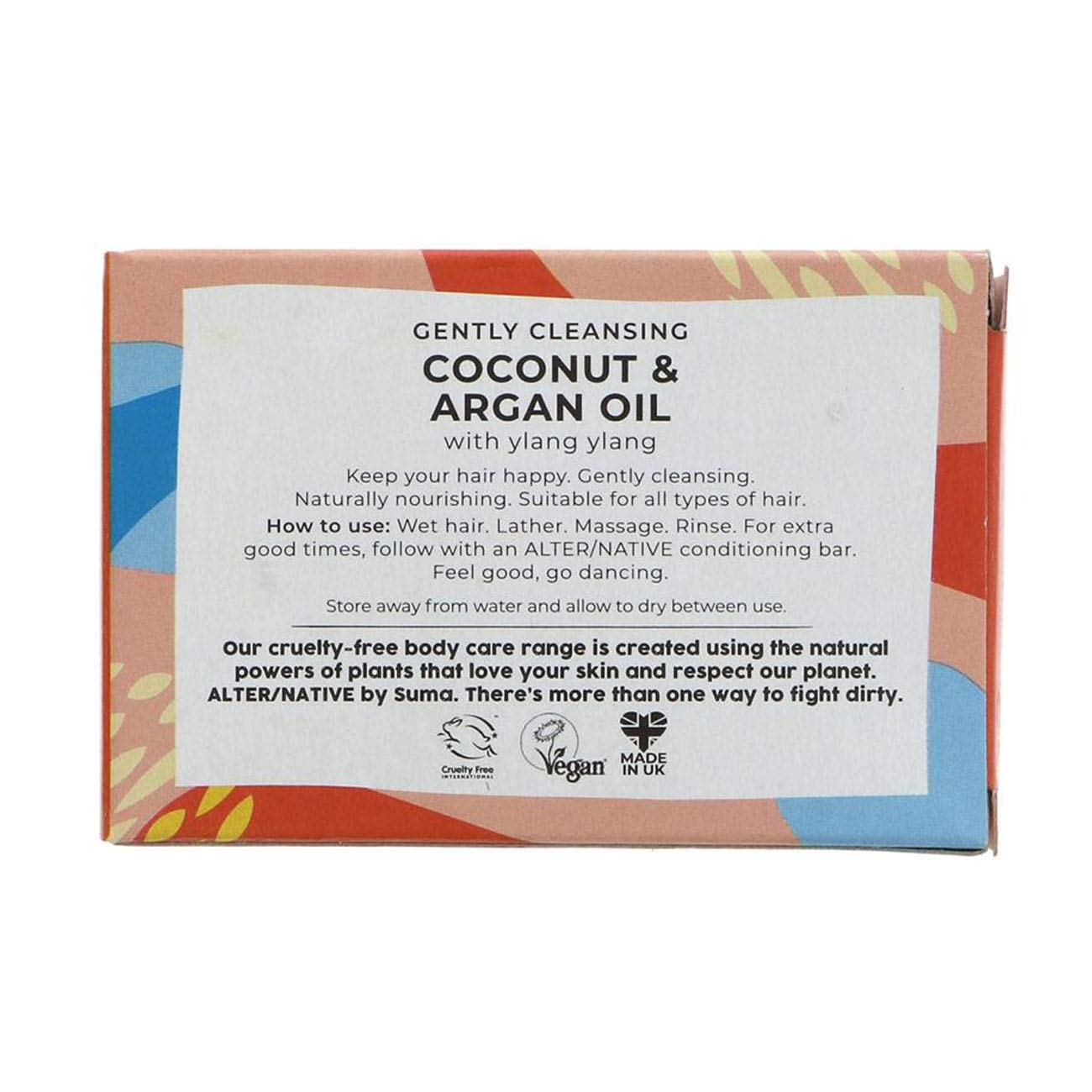 Шампунь-бар Alter/Native Coconut and Argan Glycerin 90 г, фото №6