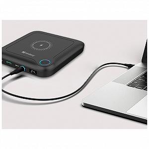 Універсальна мобільна батарея Sandberg 24000mAh Black PB930197 synthetic.ua - Фото 1