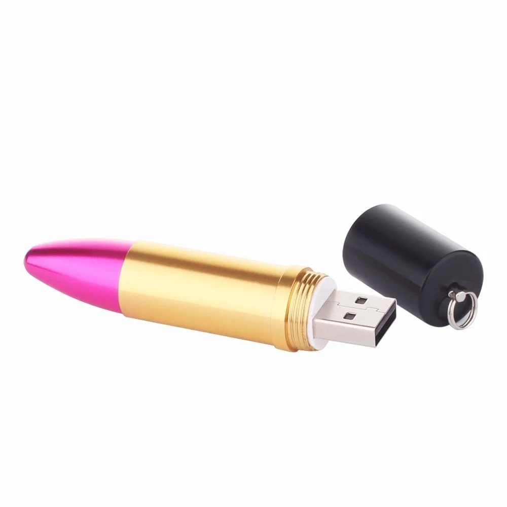 USB Flash-накопичувач Lipstick 8GB Red and Gold, фото №3 USB Flash-накопичувач Lipstick 8GB Red and Gold, фото №3