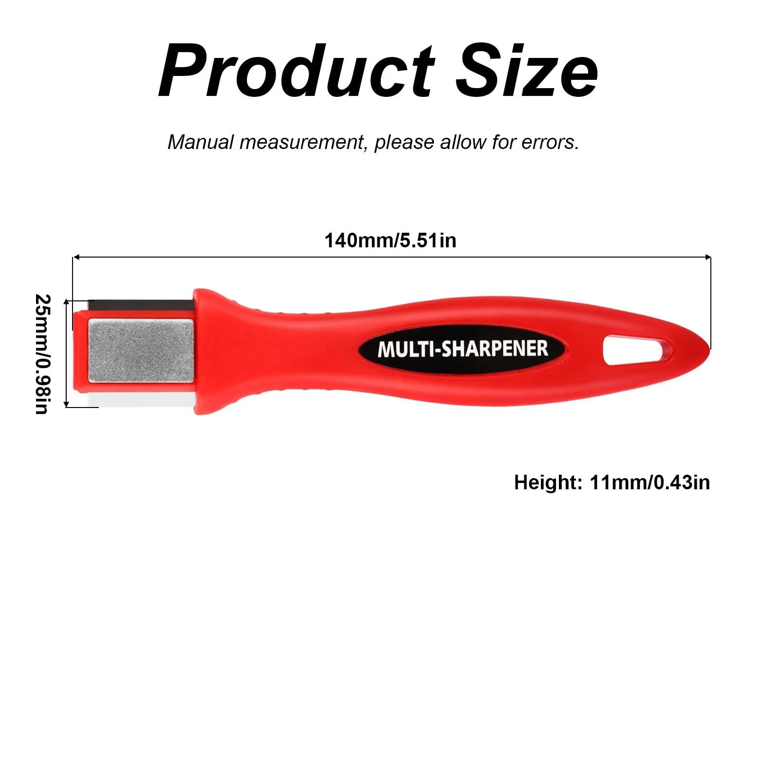 Точилка для садових інструментів багатофункціональна 360° портативна алмазна вольфрамова керамічна, фото №3