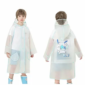 Дощове пончо Дитяче для дівчаток та хлопчиків Однотонне Softshell - Фото 1