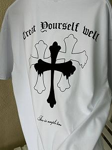 Футболка оверсайз біла Creat dourself mell RD394 synthetic.ua - Фото 1