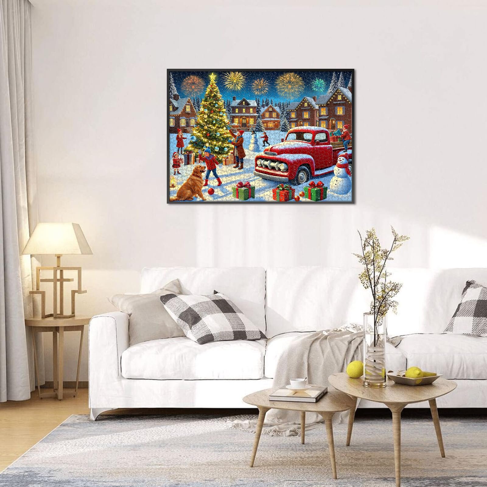 Пазл 1000 деталей для взрослых Рождественская тематика Зимняя сцена 70 x 50 см, фото №8 Пазл 1000 деталей для взрослых Рождественская тематика Зимняя сцена 70 x 50 см, фото №8