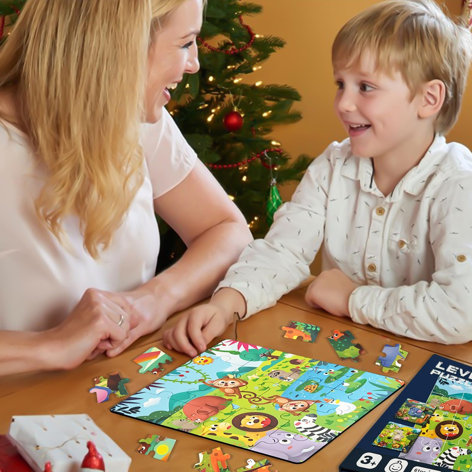 Пазл магнітний 3-в-1 Ліс 16-20-25 деталей Книга-пазл для подорожей, фото №5