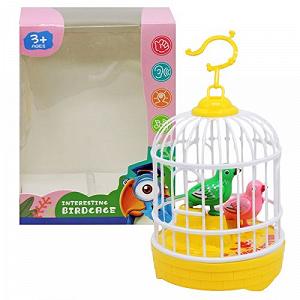 Игрушка на батарейках Птички в клетке желтая [tsi233725-TSI] - Фото 1