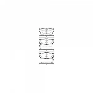 Комплект тормозных колодок, дисковый тормоз TRISCAN 8110 69980 для SUZUKI, передняя ось - Фото 1