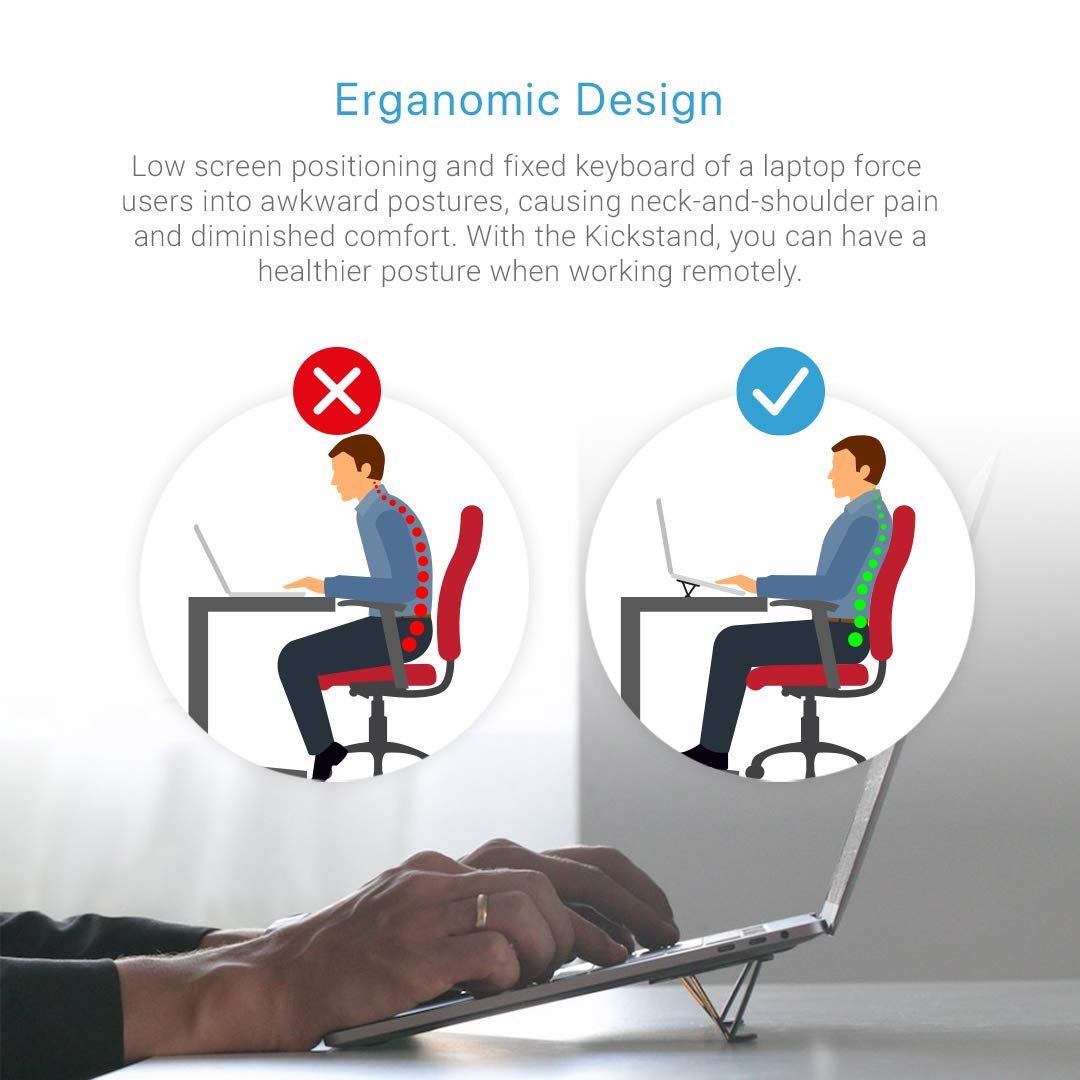 Підставка для ноутбука Andana Маленька Невидима Портативна Складна Міні Мікро, фото №6