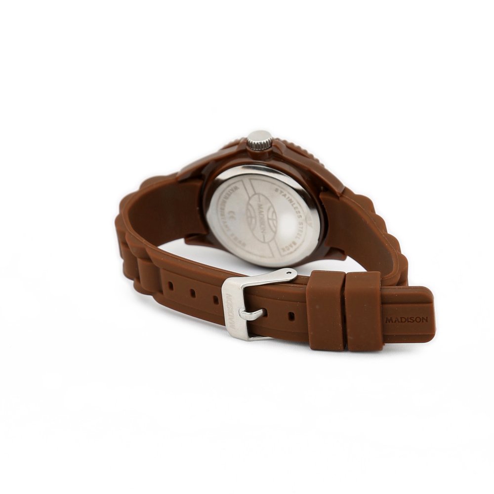 Женские часы Madison Candy Time L4167-19/1 Аналоговые Коричневый, фото №4 Женские часы Madison Candy Time L4167-19/1 Аналоговые Коричневый, фото №4