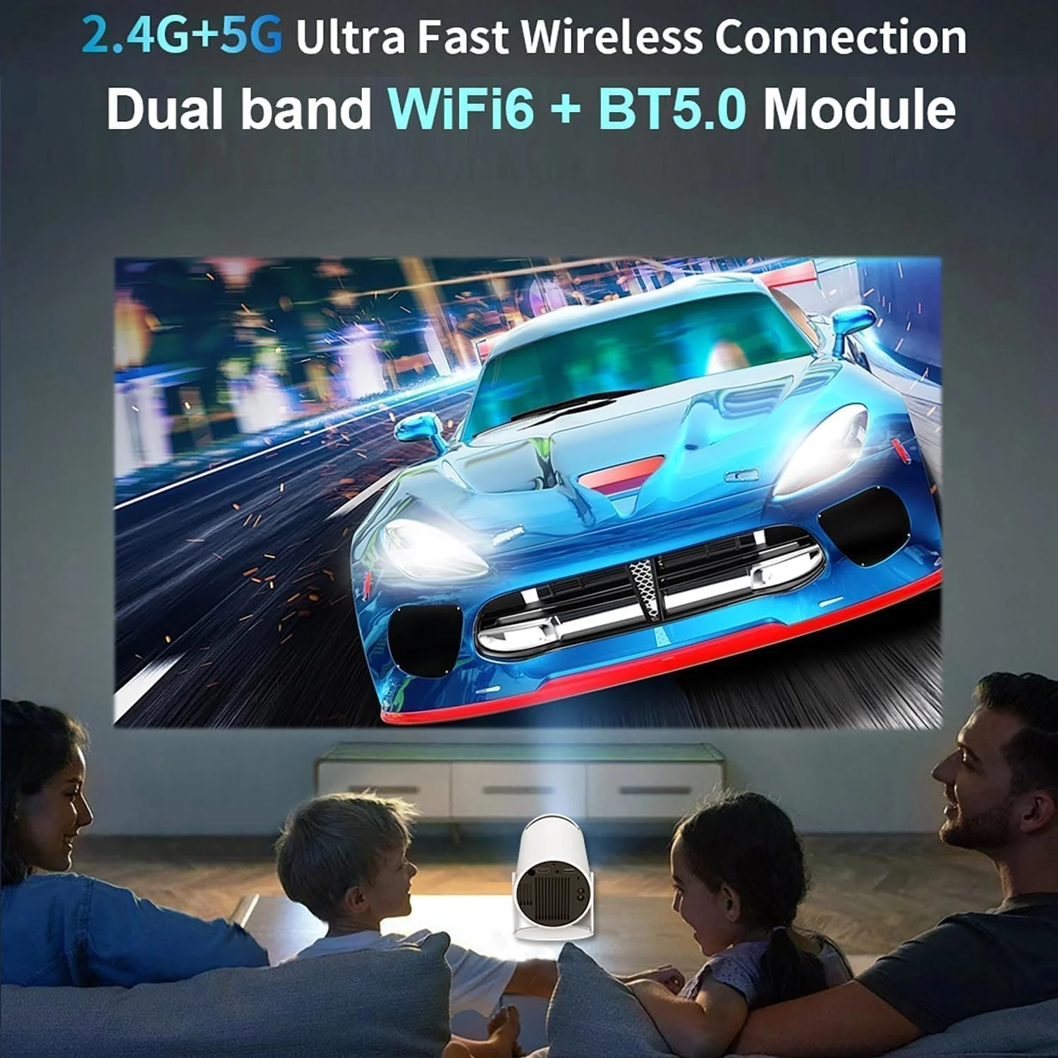 Проектор TEKXDD HD Wi-Fi Bluetooth, фото №2 Проектор TEKXDD HD Wi-Fi Bluetooth, фото №2