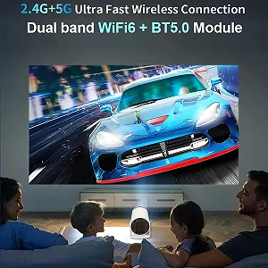 Проектор TEKXDD HD Wi-Fi Bluetooth synthetic.ua - Фото 1