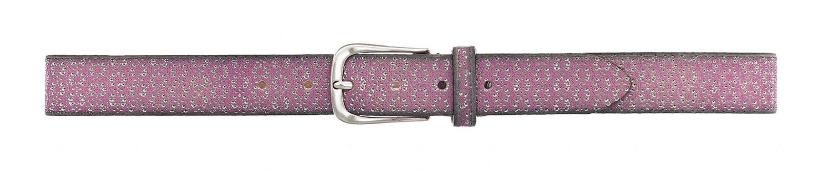 Ремень Кожаный b.belt Tessa Gold W75 Розовый/Серебристый Металлик, Розовый / Серебристый Металлик, фото №2