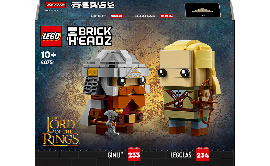 Конструктор Лего LEGO Brick Headz Леголас и Гимли (40751), фото №1