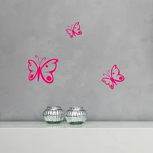 Наклейка на стіну Wandkings Метелики Набір з 3 шт Біла - Фото 1